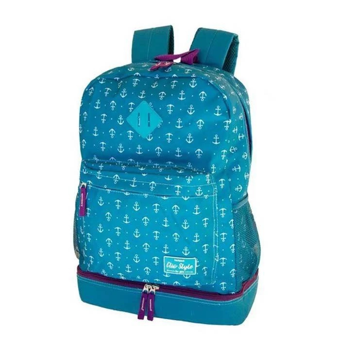 Mochila Costa Clio Style Girl Âncora Sortidas Com Compartimento Térmico CG9158