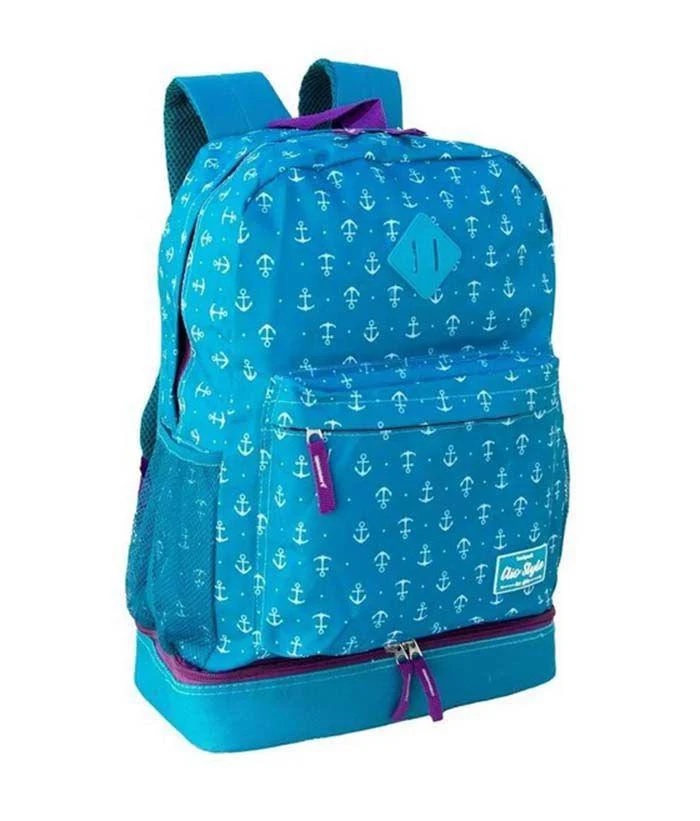 Mochila Costa Clio Style Girl Âncora Sortidas Com Compartimento Térmico CG9158
