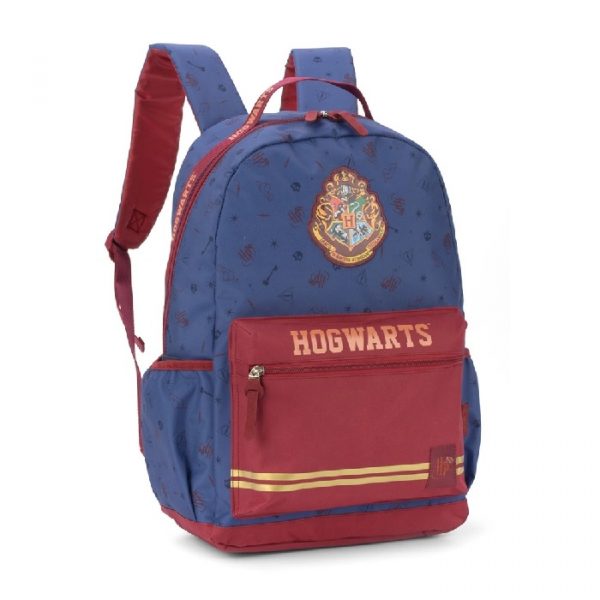 Mochila Costa Luxcel Harry Potter Hogwarts Azul MJ48998HPAZ