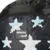 MOCHILA COSTA MAXLOG UP4YOU LARISSA MANOELA PRETO ESTRELA LANTEJOULA MJ48834UP