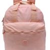 Mochila Costa Trendy Crinkle Rosa Claro Com Chaveiro Pelúcia Xeryus 11185