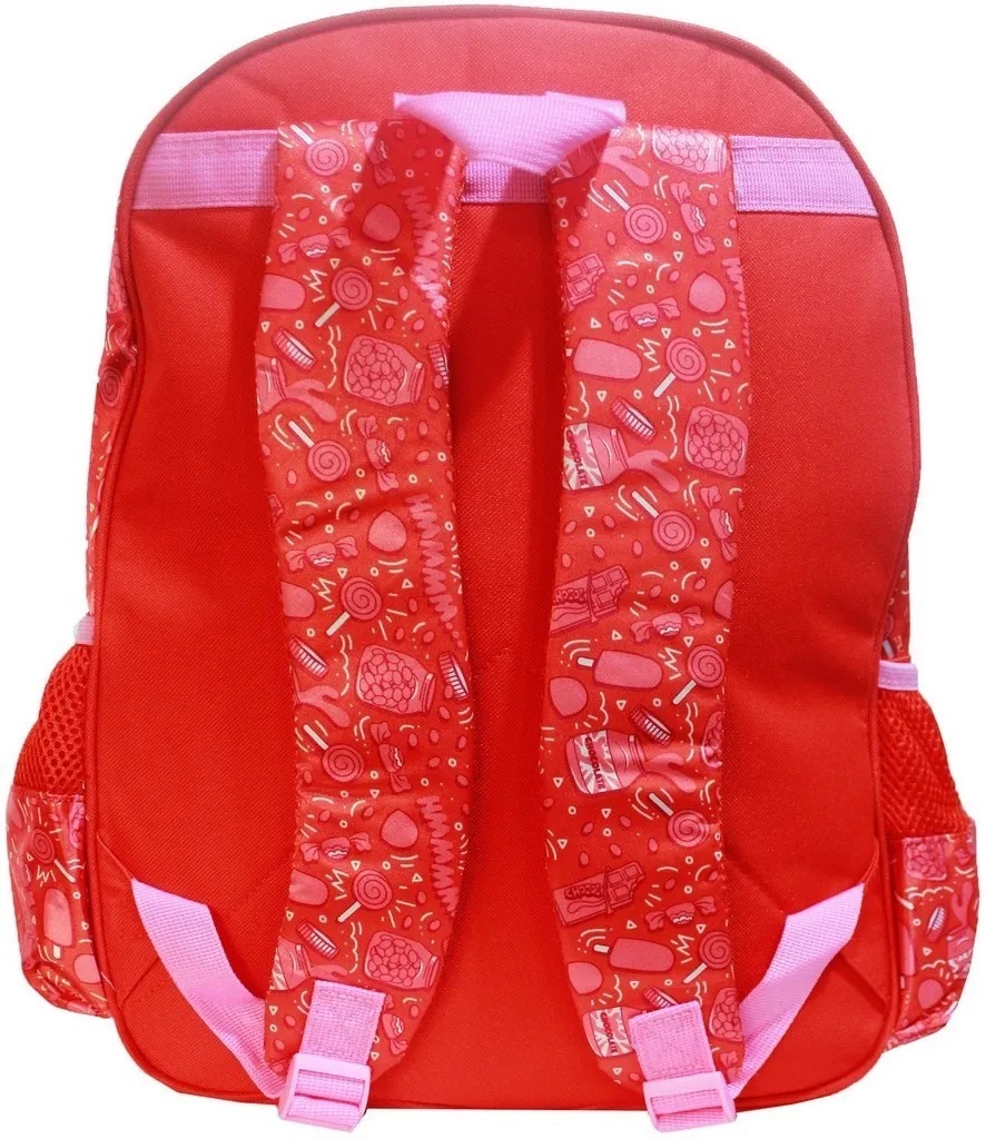 Kit Mochila Infantil Luccas Neto Estojo Duplo Escolar Costas Cor Vermelho  Desenho Do Tecido Liso