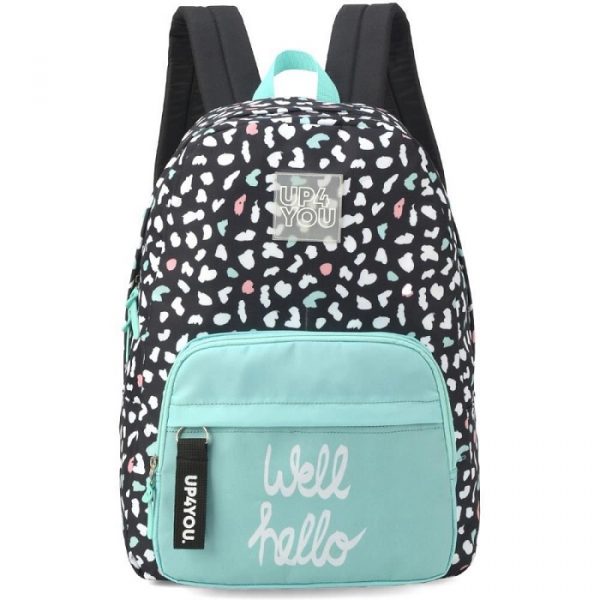 Mochila Up4You Well Hello Verde E Preta MS46357UP