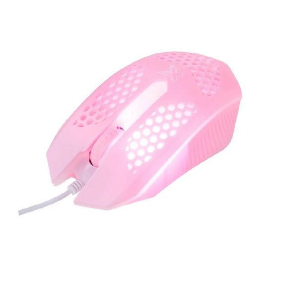 Mouse Geek Pro Series Com Fio USB 2.0 Rosa Maxprint