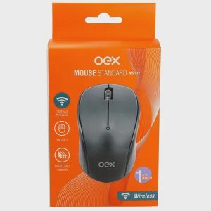 Mouse OEX Sem Fio Standard Experience Wireless 1200PI Preto MS412