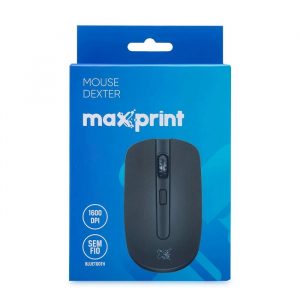 Mouse Sem Fio Dexter Bluetooh 1600DPI Preto Maxprint 60000046