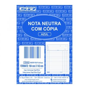 Nota Neutra São Domingos 1 Via 50 Folhas 10059