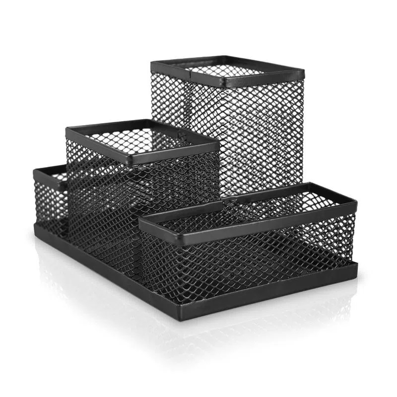 Organizador De Mesa Aramado Preto Keep Ei138 Papelaria Criativa 1016