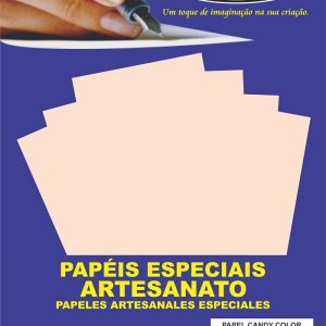 Papel Off Paper Candy Color Baunilha 180g A4 20fls 00589