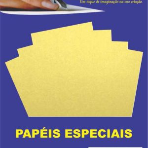 PAPEL OFF PAPER METALIZADO OURO 150GRS 15FLS 10054
