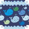 Papel Presente Bobina Couche Baleia Azul 60cm 100 Metros - VMP 204.51.534