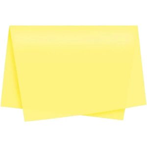 Papel Seda 48 x 60cm Candy Amarelo Pastel Vmp C/100 Folhas