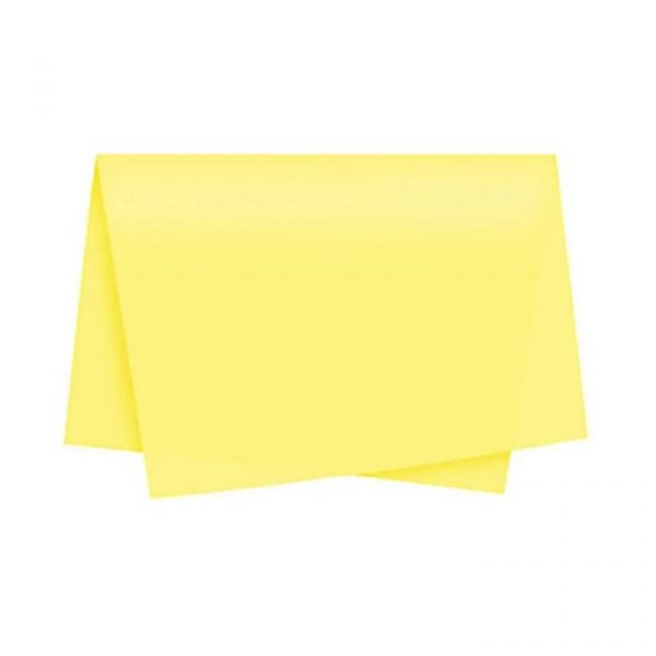 Papel Seda 48cm x 60cm Amarelo Com 100 Folhas 219.7.06