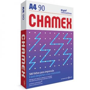 PAPEL SULFITE A4 CHAMEX BRANCO 90GRS 500FLS CX05