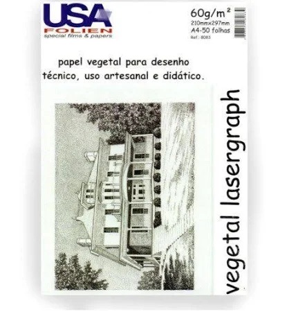 PAPEL VEGETAL A4 60GRS USA FOLIEN PCT50 8083