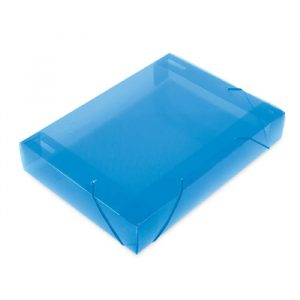 Pasta Aba Elástica Lombo 55mm Ofício Soft Azul Polibras 160709