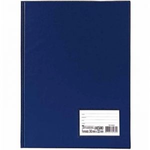 Pasta Catálogo 1/2 Oficio Azul Com 10 Plásticos Dac 1026AZ