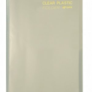 Pasta Catálogo Clear Plastic Folder Cristal Ofício 20Fls Plastpark 5646