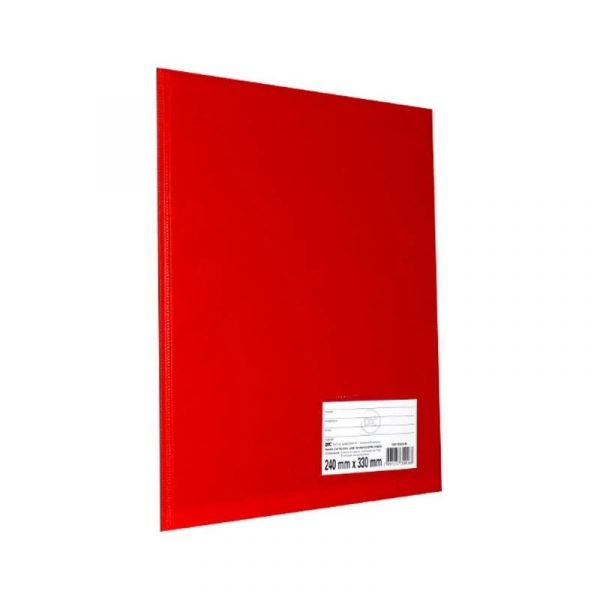 Pasta Catálogo Oficio Vermelho Com 50 Plásticos Dac 1090VM