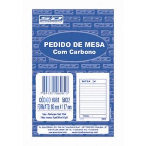PEDIDO DE MESA SAO DOMINGOS CARBONADO 50X2 80X117MM PCT20 6981