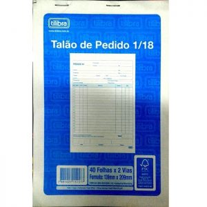 PEDIDO TILIBRA 2VIAS 1/18 40X2 140X210MM 151572 PCT20