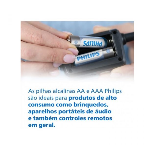 Pilha Alcalina Philips AA 1,5V Com 16 Unidades LR6P16B/59