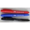 Pincel Marcador Permanente Kaz Ponta Dupla Vermelho KZ946VM C/12 Unidades