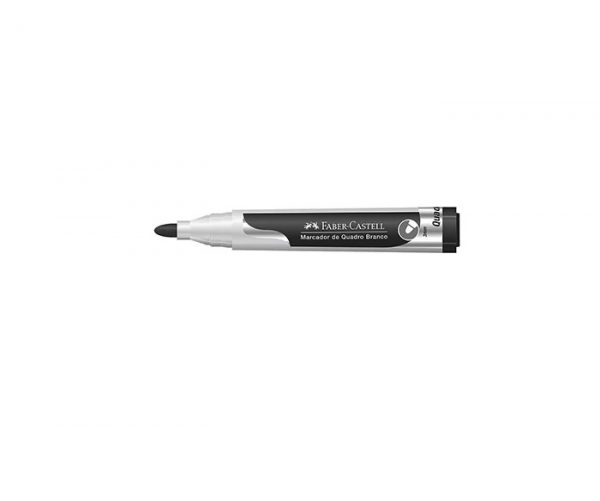 Pincel Marcador Quadro Branco Faber Castell Preto C/12 Unidades MQB/PR