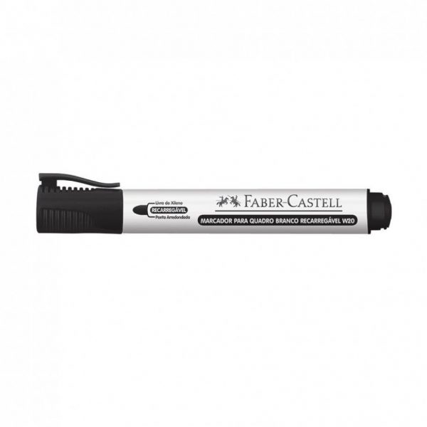 PINCEL QUADRO BRANCO RECARREGAVEL FABER CASTELL PRETO OFR522PR