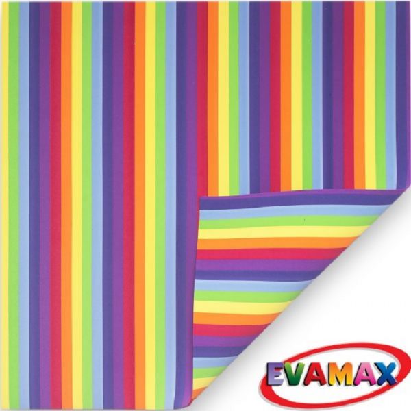 Placa De EVA Evamax Estampado 40cm x 48cm Arco Iris EVP04162