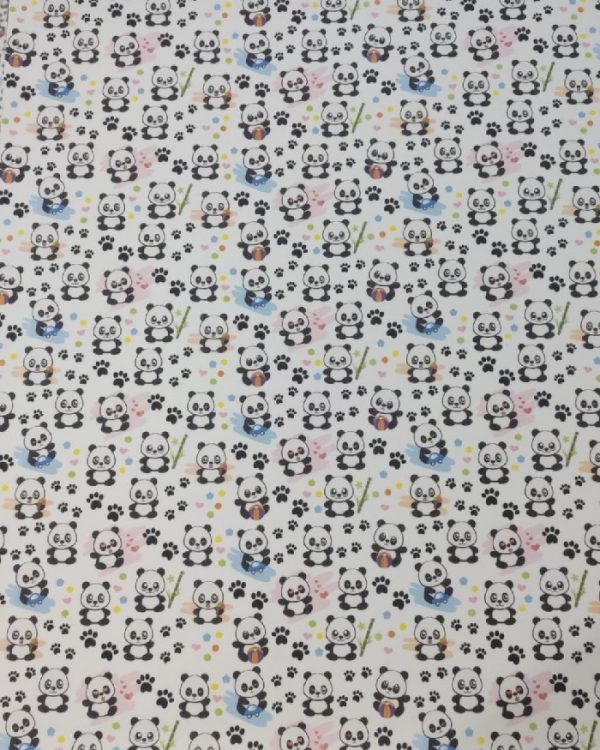 Placa De EVA Ibel Estampado 40cm x 48cm Pandas 206