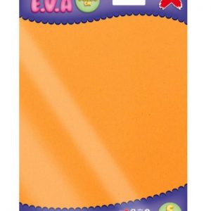 Placa de EVA Liso Make Mais 40x60cm Laranja Neon