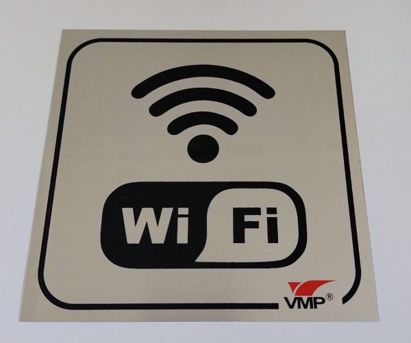 Placa de Sinalização VMP Wi-Fi Fotoluminescente