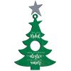 Placa Decorativa MDF Litoarte Natal Tag Árvore Com Guizo Verde DHT5N007