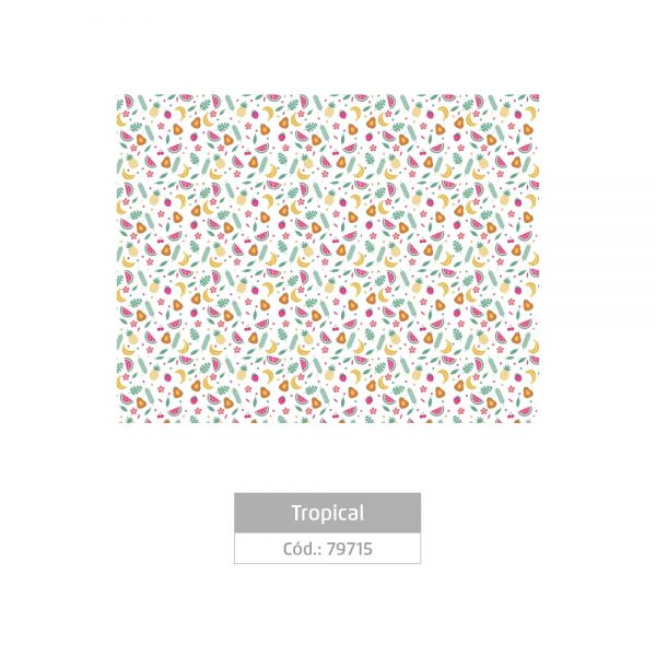 Placa Eva Estampada Tropical 40x60cm 2mm C/ 1 Folha 79715