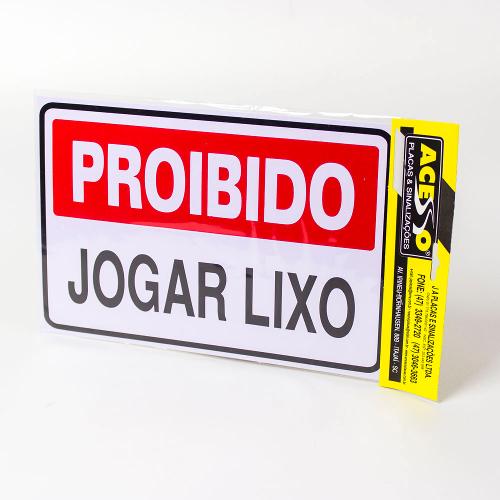 Placa Por Favor Não Jogue Seu Lixo Aqui Lixeira 18x23 - Sinalizo - Placa de  Sinalização de Segurança - Magazine Luiza