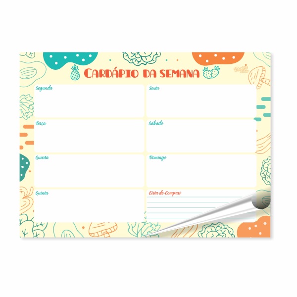 Planner - Lancheira da Semana