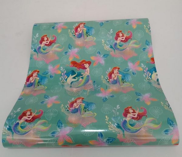 Plastico Adesivo Vmp Disney Ariel Rolo 10 Metros 22352944