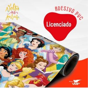 Plastico Adesivo Vmp Disney Pincesas Rolo 10 Metros 22352971
