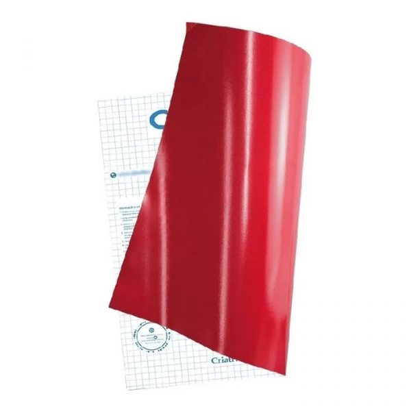 Plastico Adesivo VMP Liso Vermelho Fosco Rolo C/10MTS