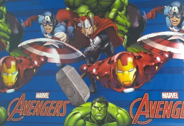Plastico Adesivo Vmp Marvel Avengers 1mt 22365780