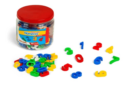 Pote De Numeros Plásticos 180 Peças Onda Brink Mobil 8014015