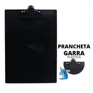 Prancheta Plástico Oficio Prendedor Plástico - Carbrink