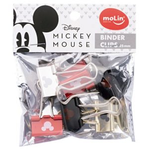 PRENDEDOR BLINDER 25MM MOLIN MICKEY MOUSE 6UND 22688