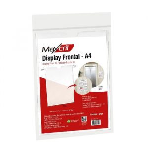 Quadro Multiuso Frontal A4 Cristal Display Maxcril 10090013