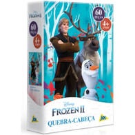 Quebra Cabeça Infantil Frozen 2 Olaf Kristoff e Sven 60 peças Toyster