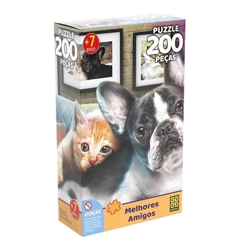 Jogo Quebra Cabeça Adoráveis Gatinhos Gato 500 peças Puzzle Grow Família  Raciocínio Divertido em Promoção na Americanas