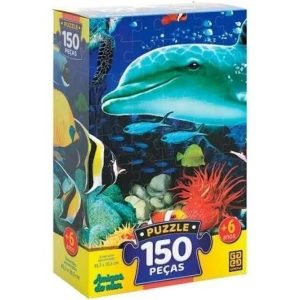 Quebra-Cabeça Puzzle Amigos do Mar 150 Peças - Grow 03471