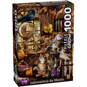 Quebra-Cabeça Puzzle Laboratório De Merlin 1000 Peças - Grow 04257