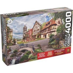 Quebra-Cabeça Puzzle Villa Europeia 4000 Peças - Grow 03919